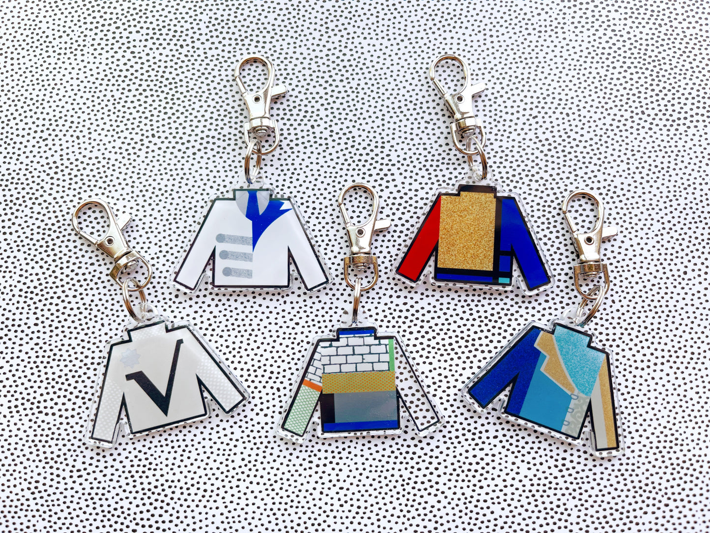 custom drum corps uniform keychain