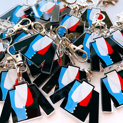 custom marching band uniform keychain