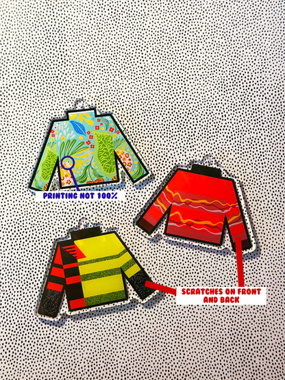 imperfect uniform ornaments ($3-$6)