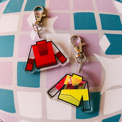 custom drum corps uniform keychain