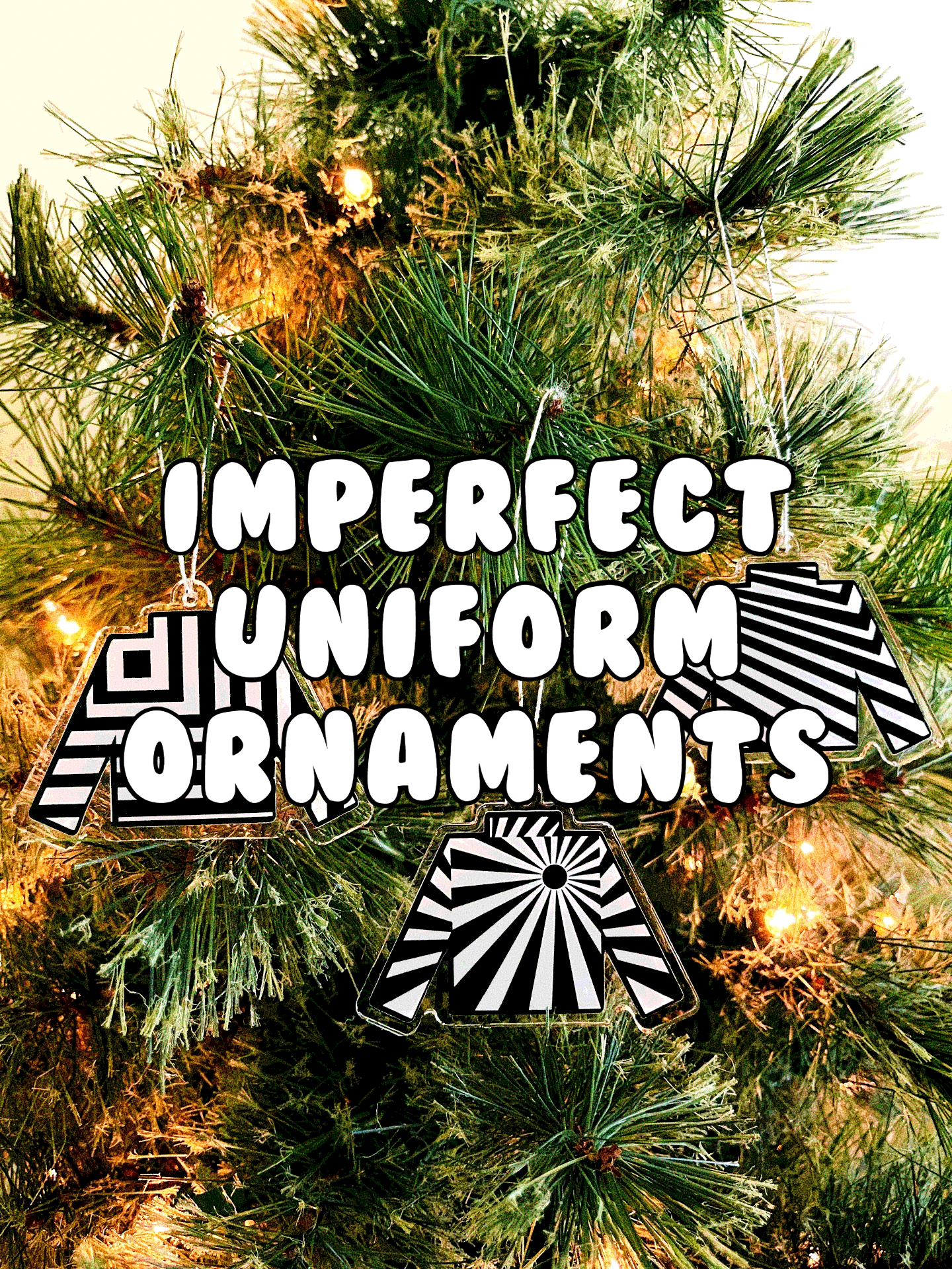 imperfect uniform ornaments ($3-$6)
