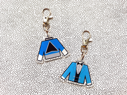 custom drum corps uniform keychain