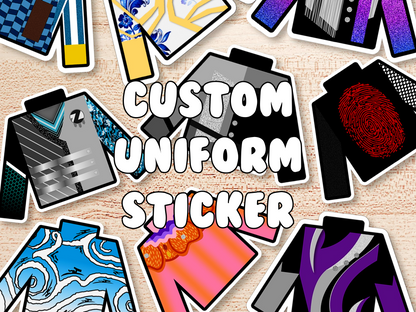 custom uniform sticker