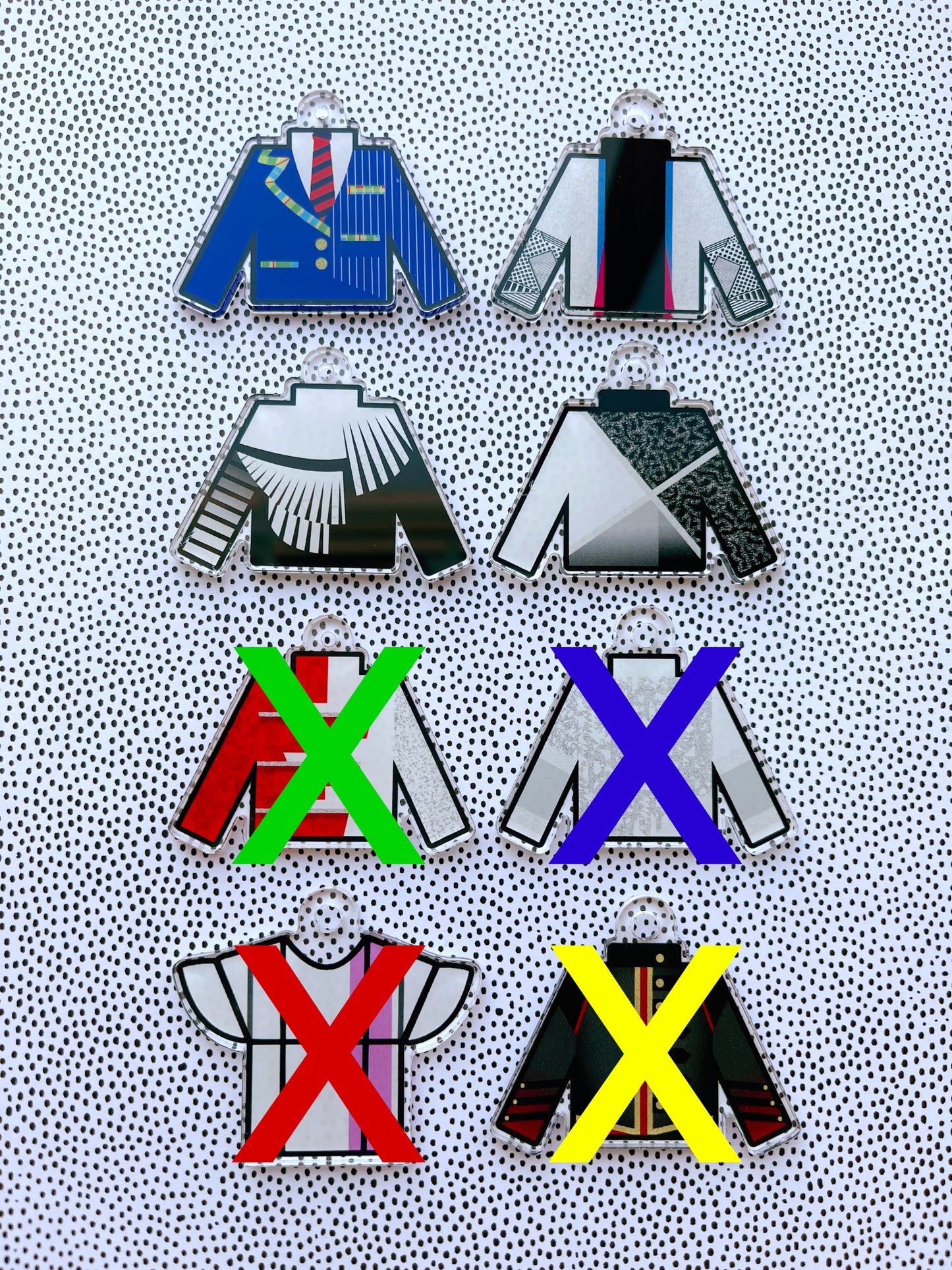imperfect uniform keychains ($1-$4)