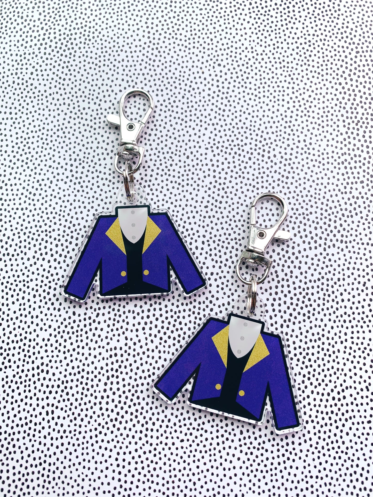 custom drum corps uniform keychain