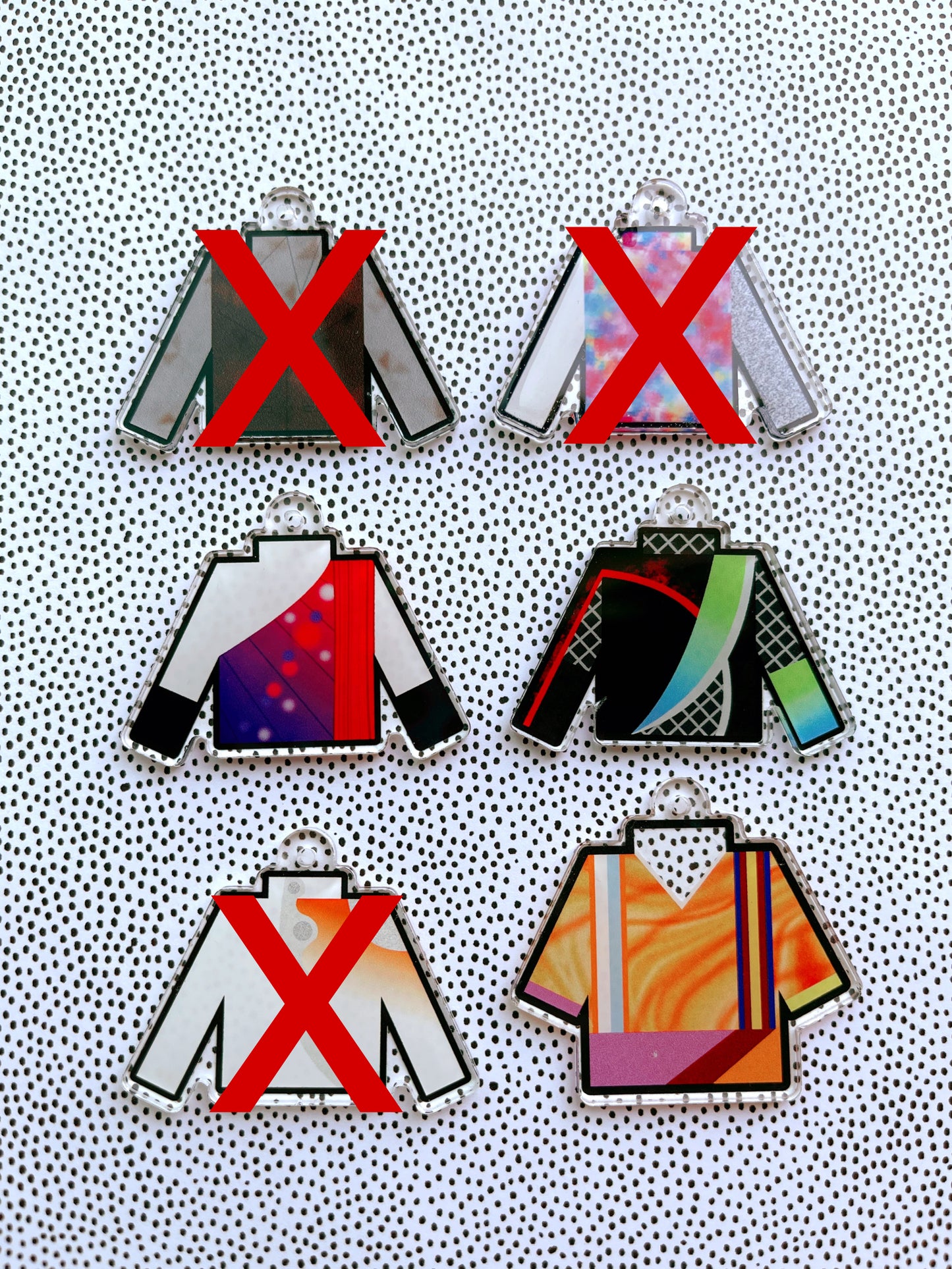 imperfect uniform keychains ($1-$4)