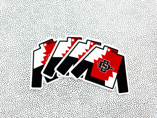 sdsu marching aztecs uniform sticker