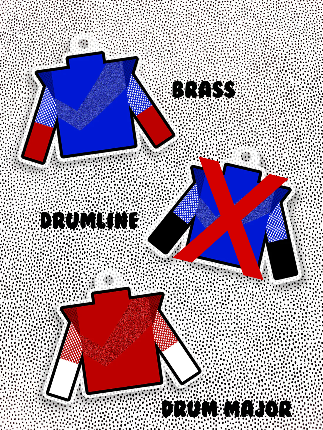 imperfect uniform keychains ($1-$4)