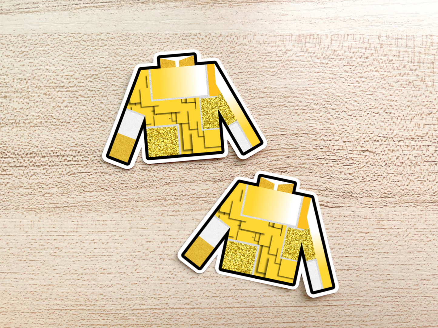 gold uniform sticker