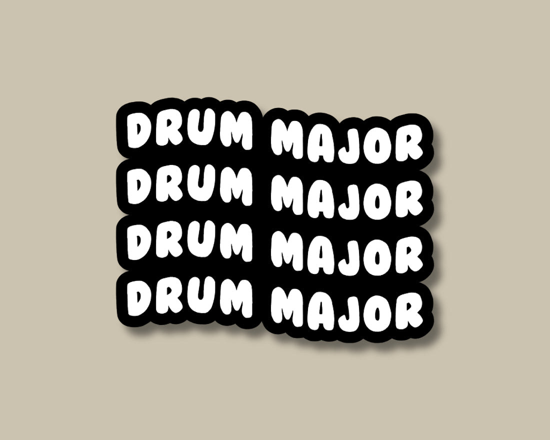 drum major wave sticker