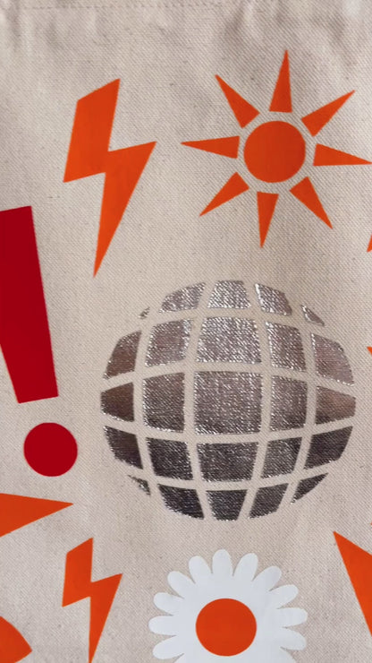 disco tote bag