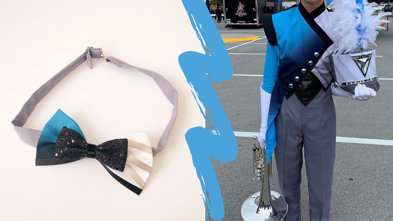 custom marching band uniform bow/bow-tie