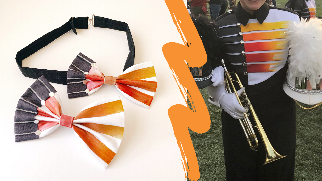 custom marching band uniform bow/bow-tie