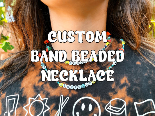 custom band beaded necklace