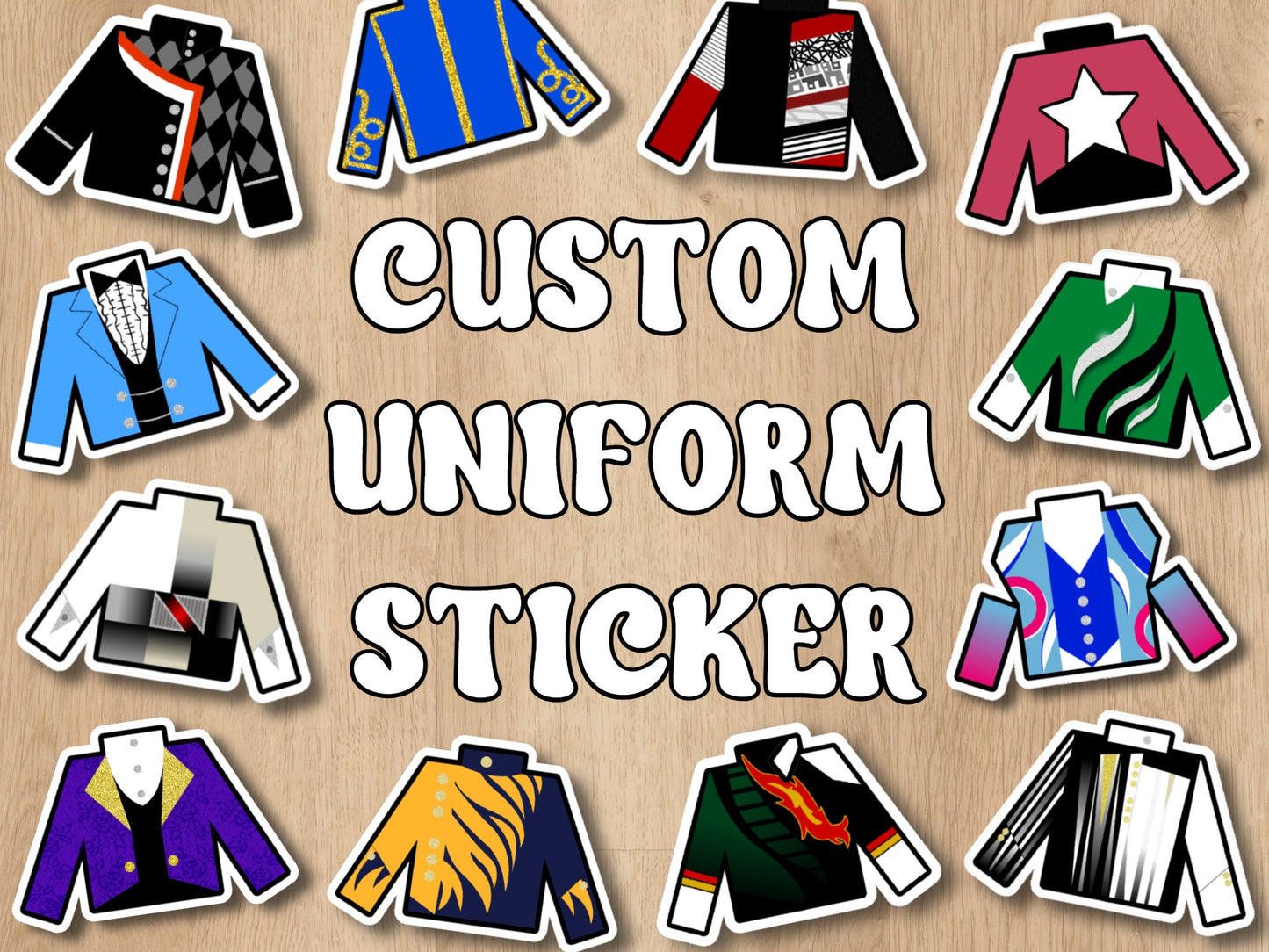 custom uniform sticker