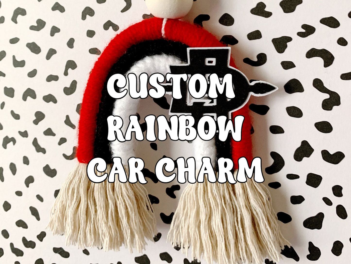 custom rainbow car charm