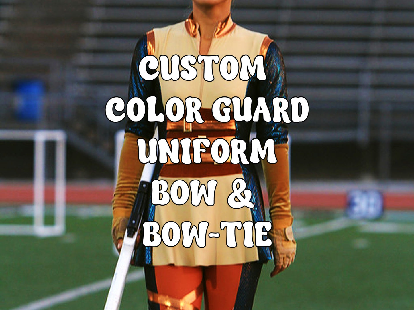 custom color guard uniform bow/bow-tie