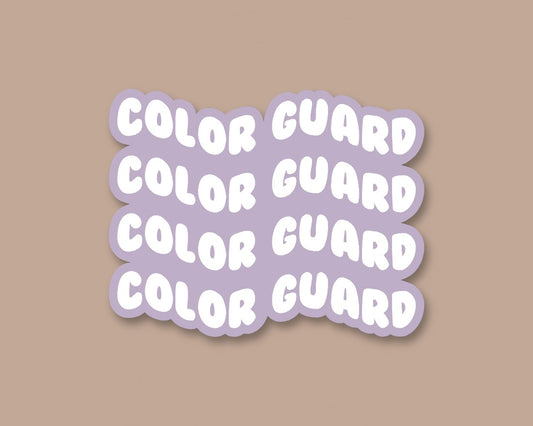 color guard wave sticker