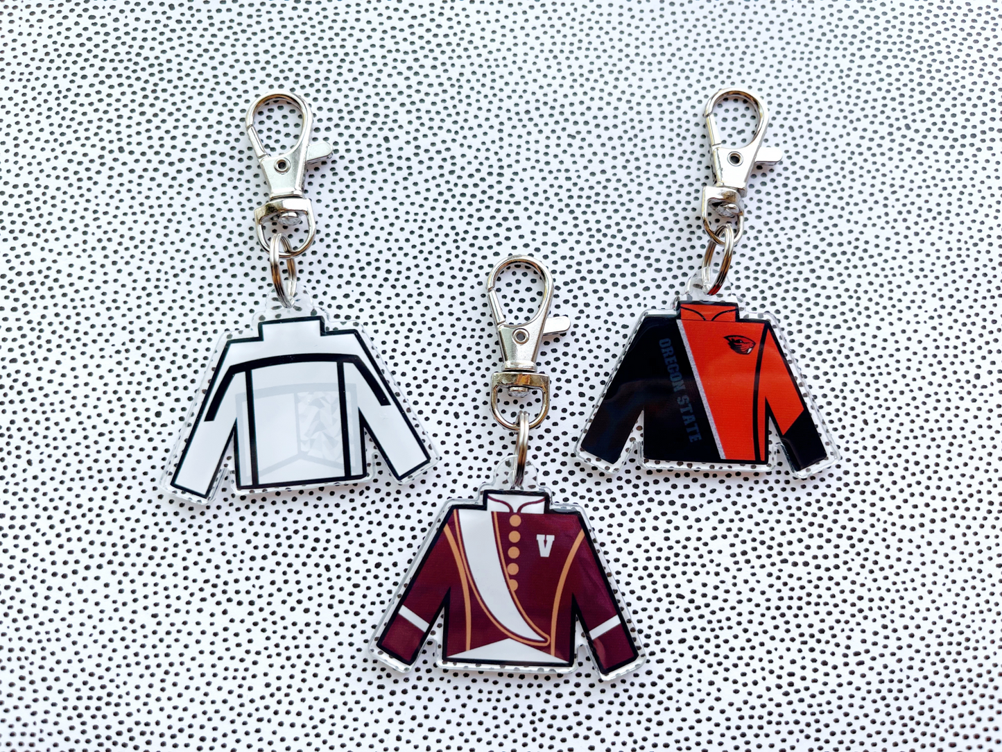 custom marching band uniform keychain