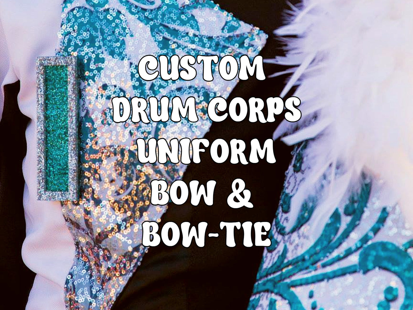 custom drum corps uniform bow/bow-tie