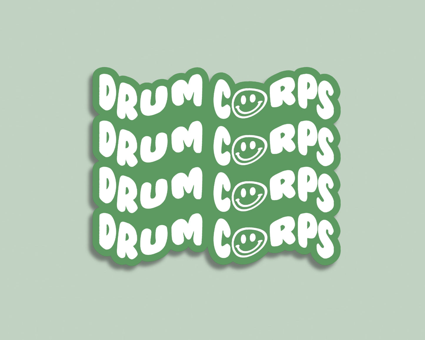 drum corps smiles sticker