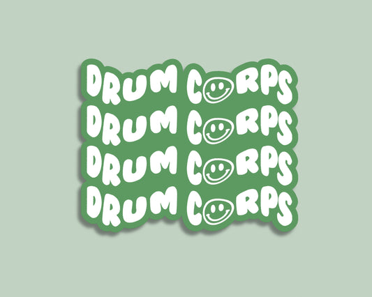 drum corps smiles sticker