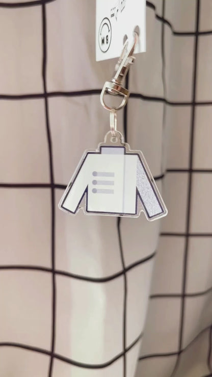 gold uniform keychain