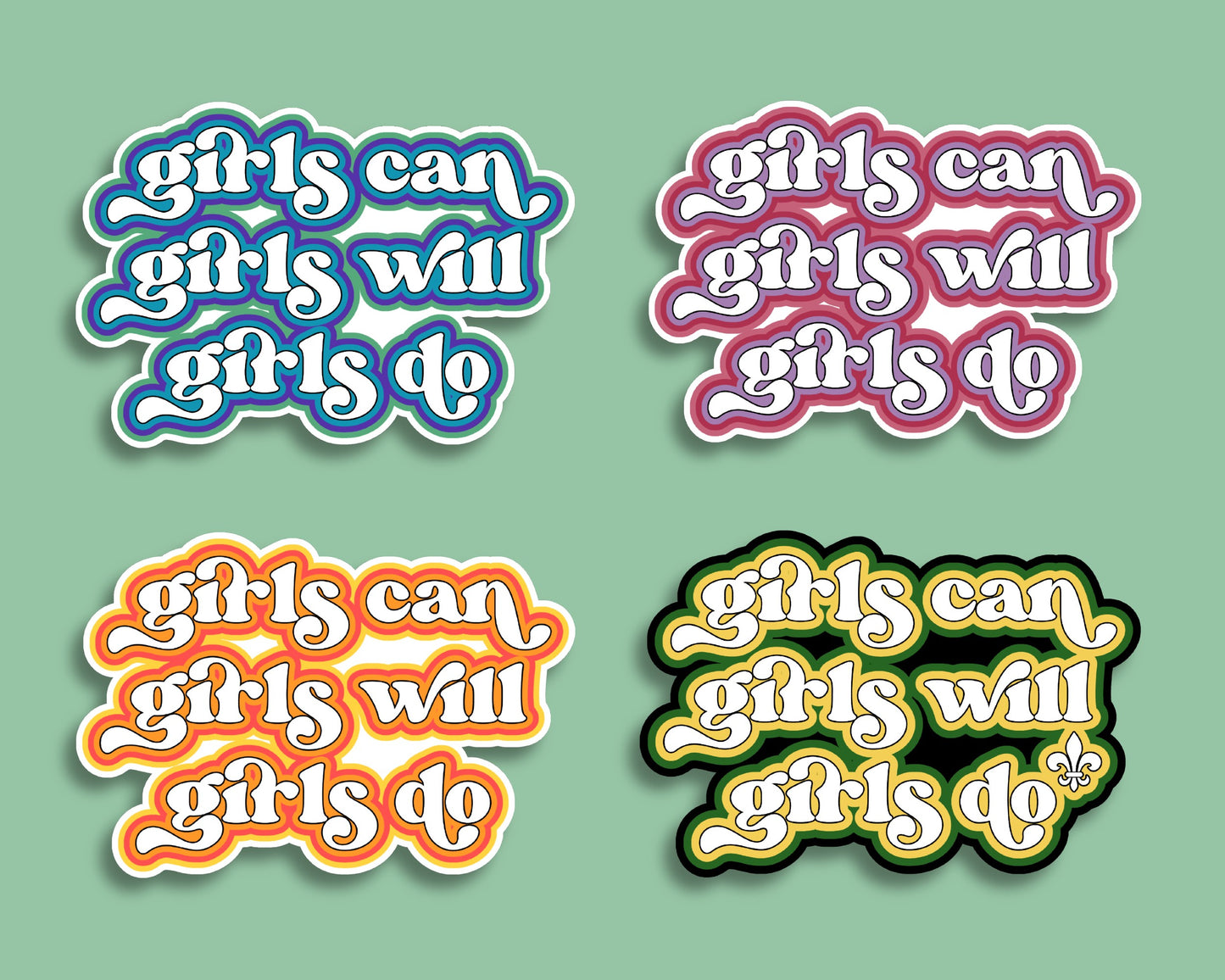 girls can sticker