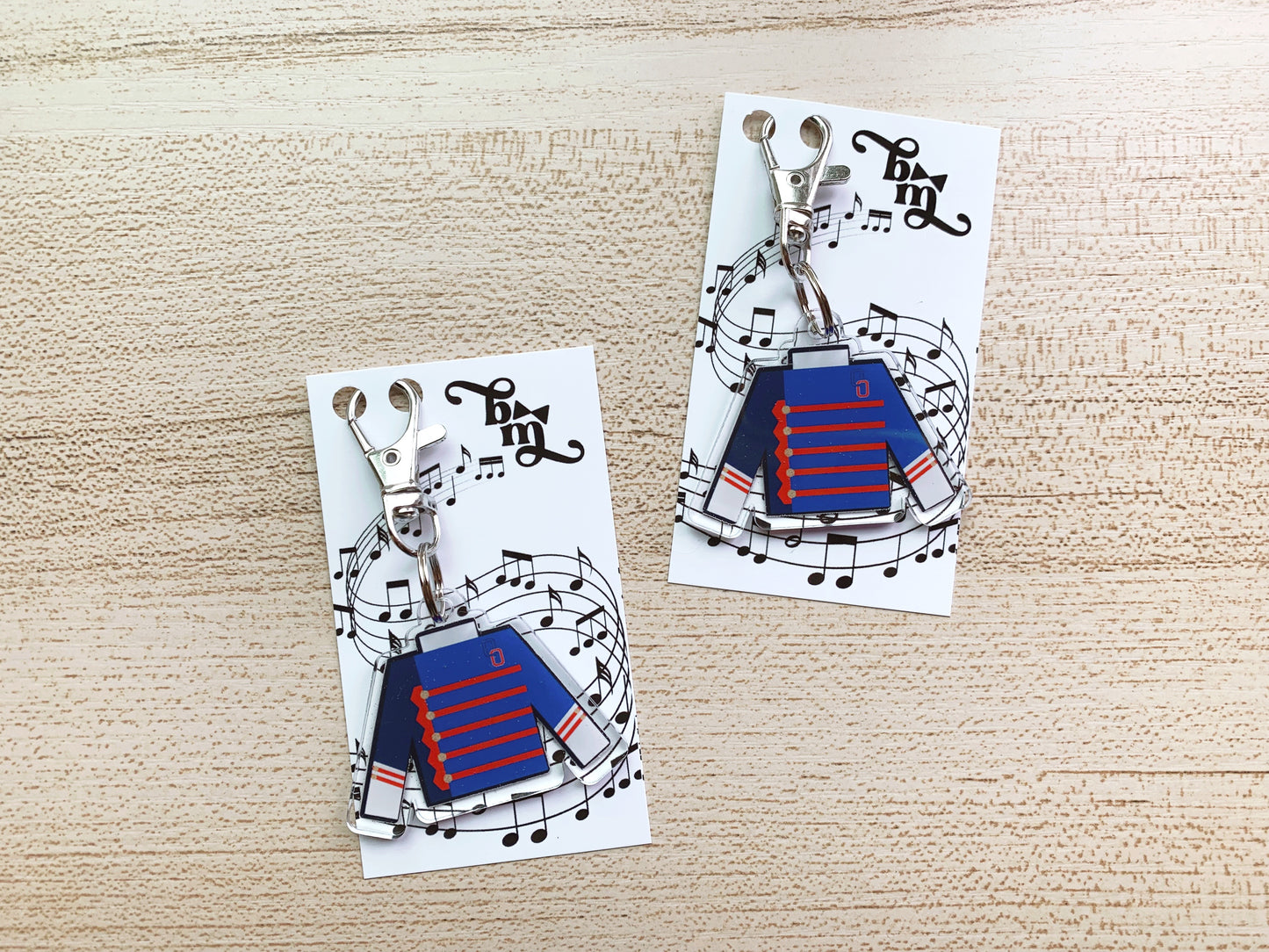 custom marching band uniform keychain