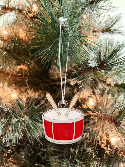 drum emoji ornament