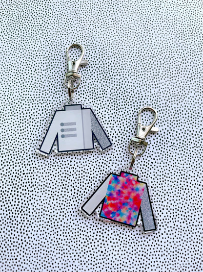 gold uniform keychain