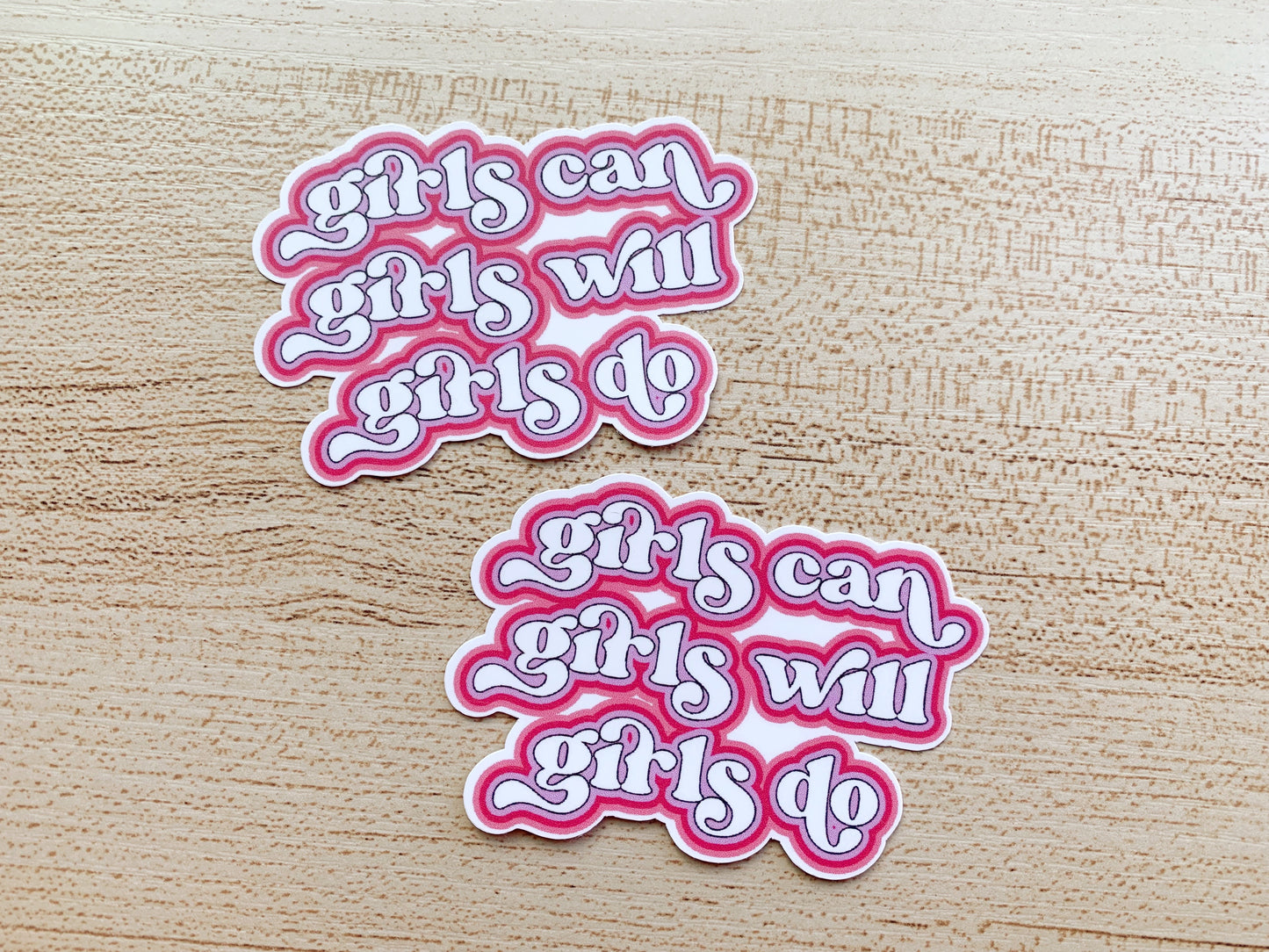 girls can sticker