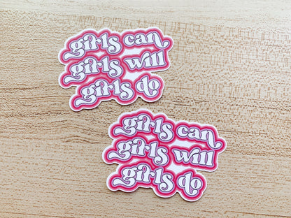 girls can sticker