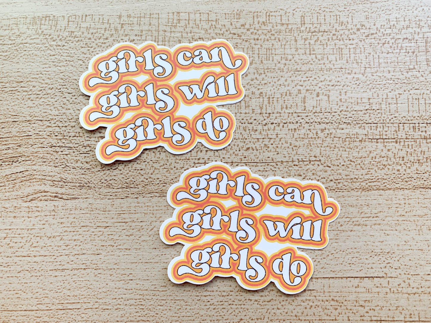 girls can sticker