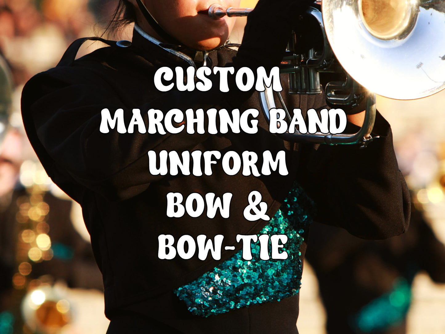 custom marching band uniform bow/bow-tie