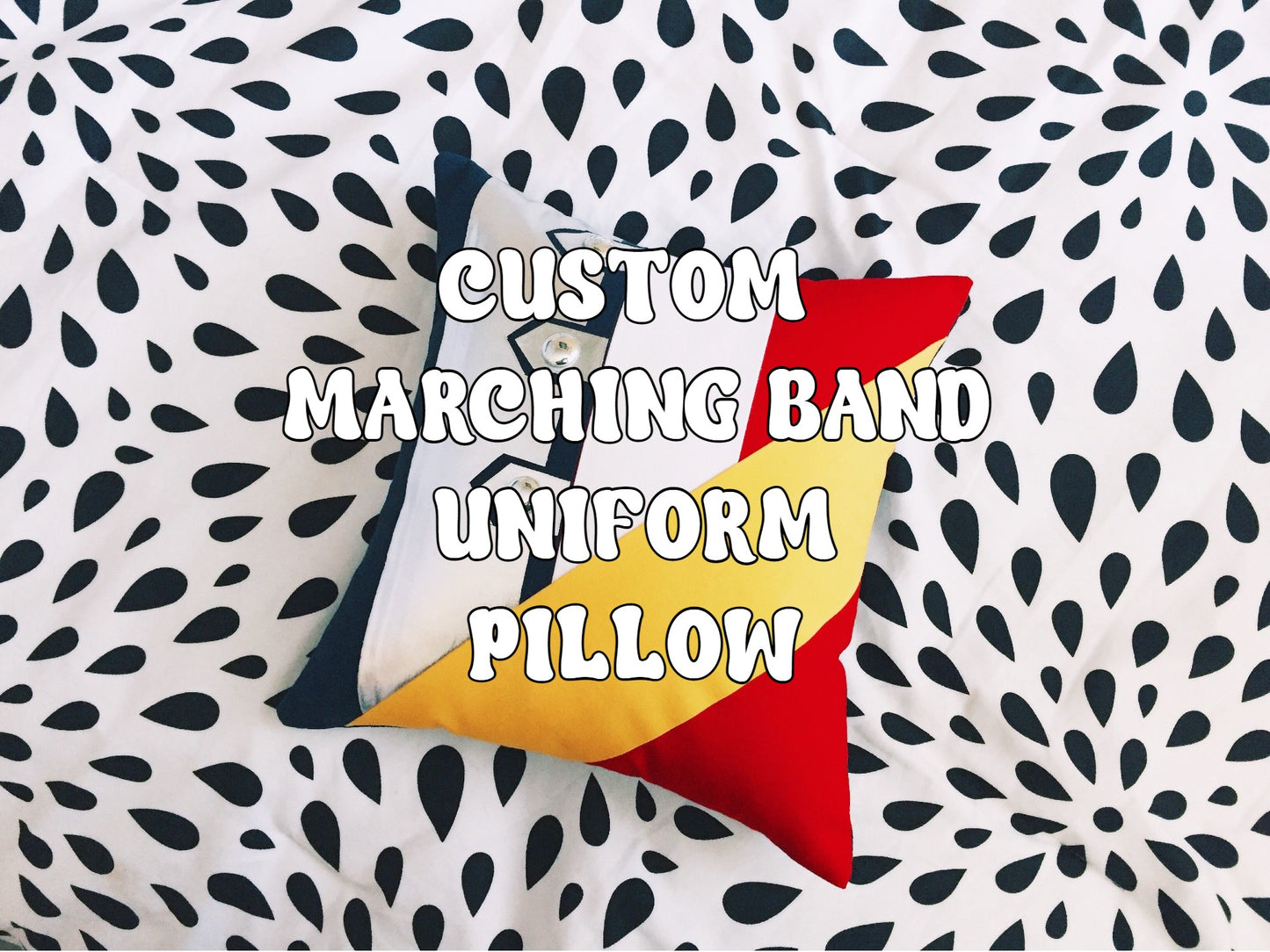 custom marching band uniform pillow