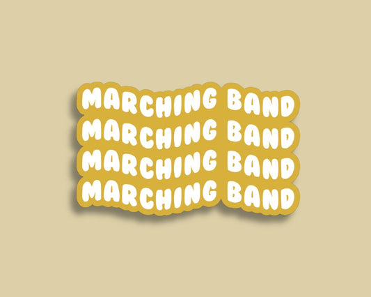 marching band wave sticker