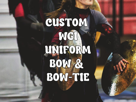 custom WGI uniform bow/bow-tie